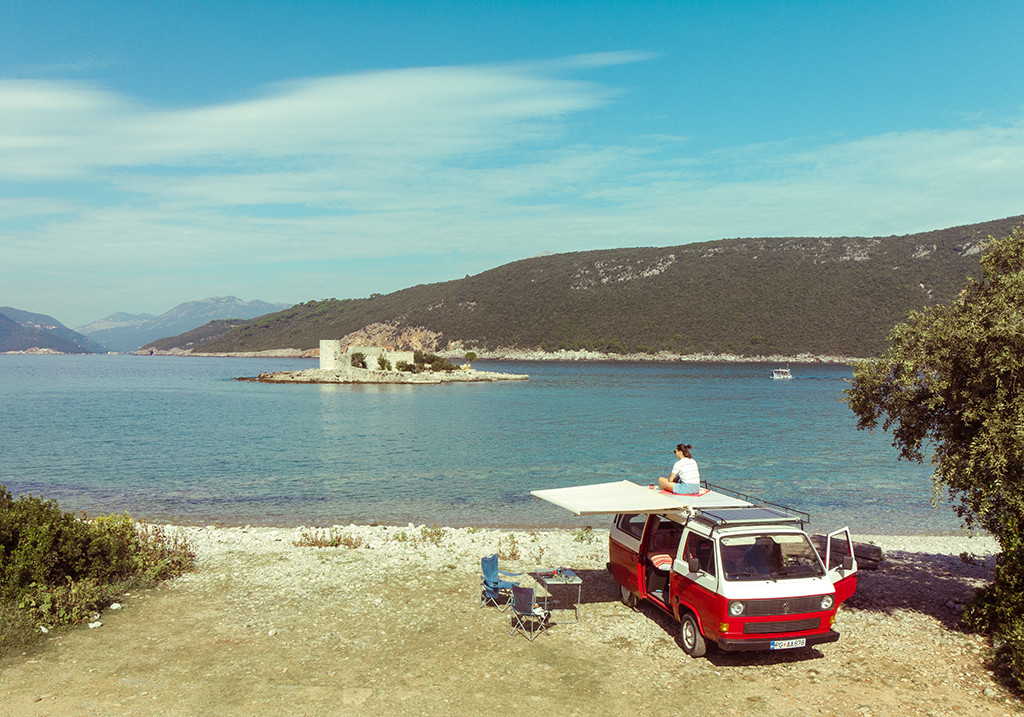 A VW T3 Campervan called Road-Runner and for hire in Podgorica, Montenegro