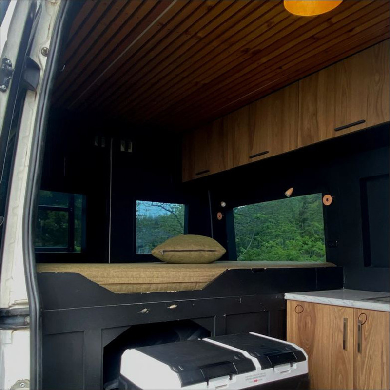 A VW T4 Campervan called Woody-Georgia and for hire in Batumi, Georgia