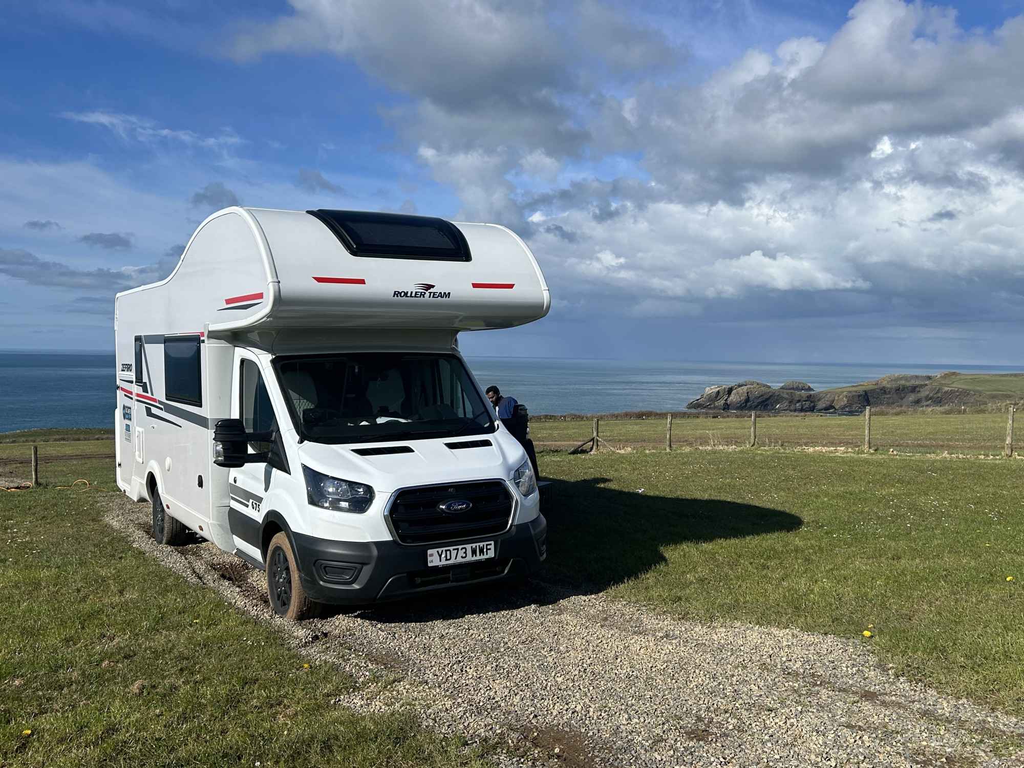 A OverCab Motorhome called panda and for hire in Sittingbourn, Kent