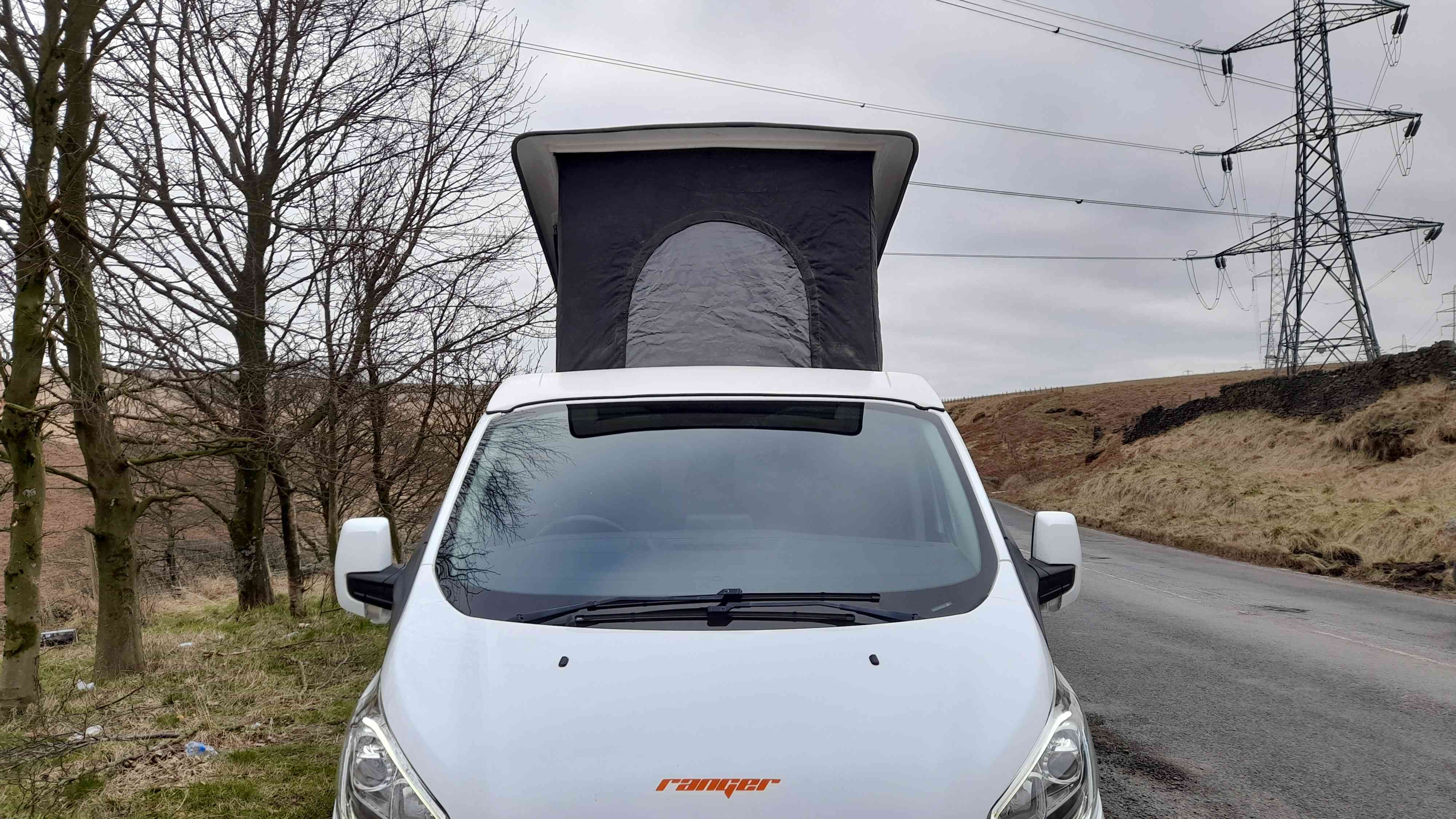 A Ford Campervan called Transit and for hire in Rochdale, Lancashire