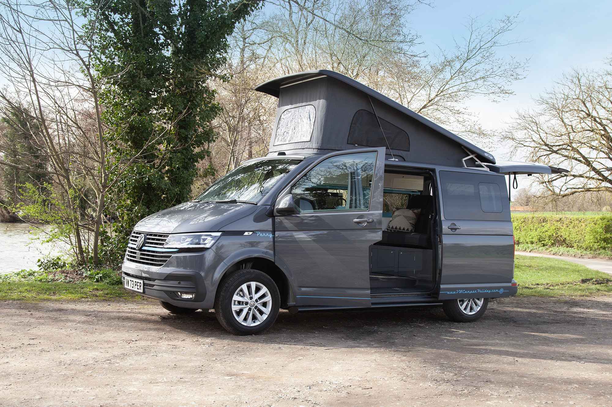 A VW T6 Campervan called Perry and for hire in Northampton, Northamptonshire