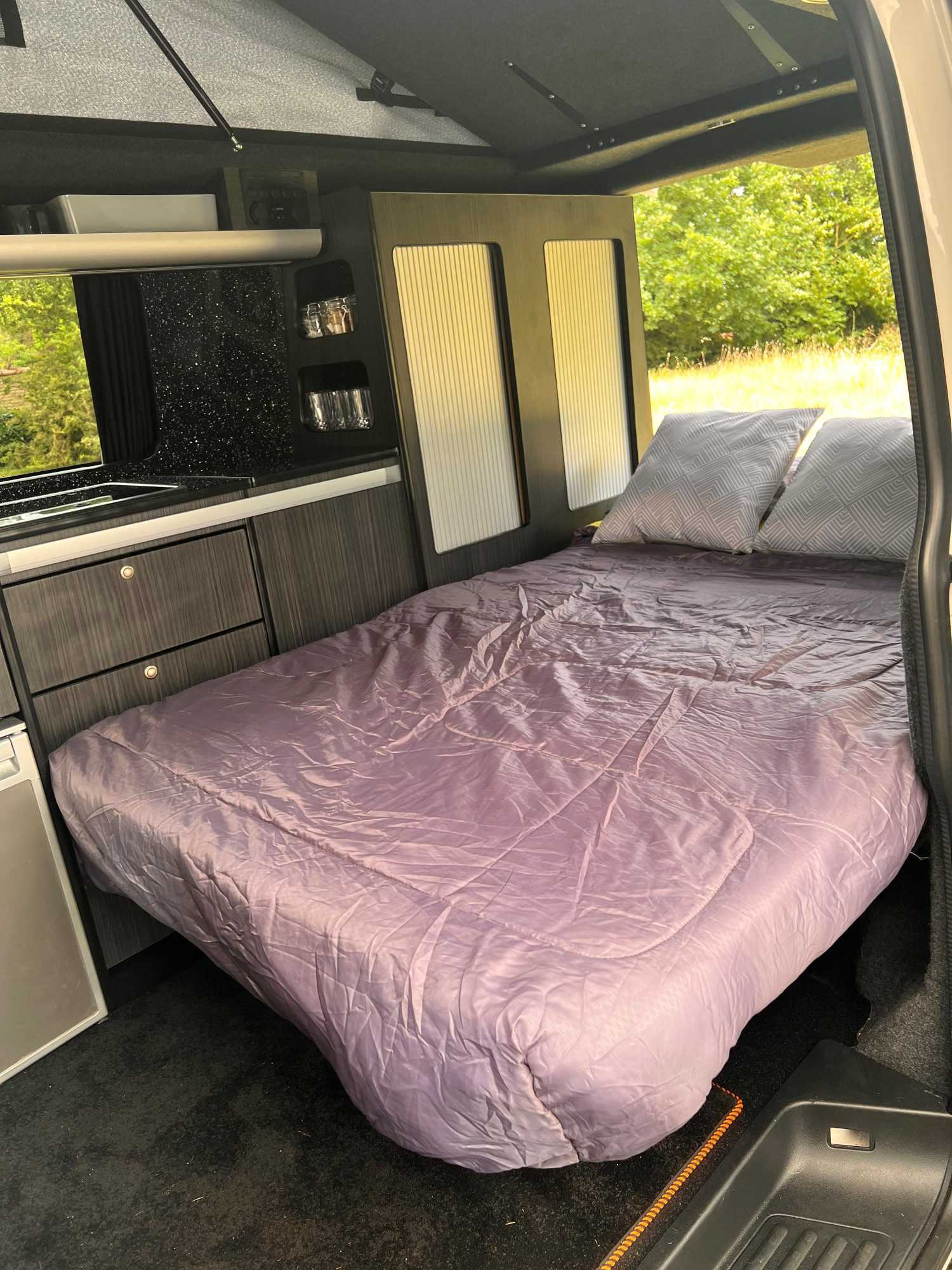 A VW T6 Campervan called T6-4Motion and Cantilever Bed for hire 