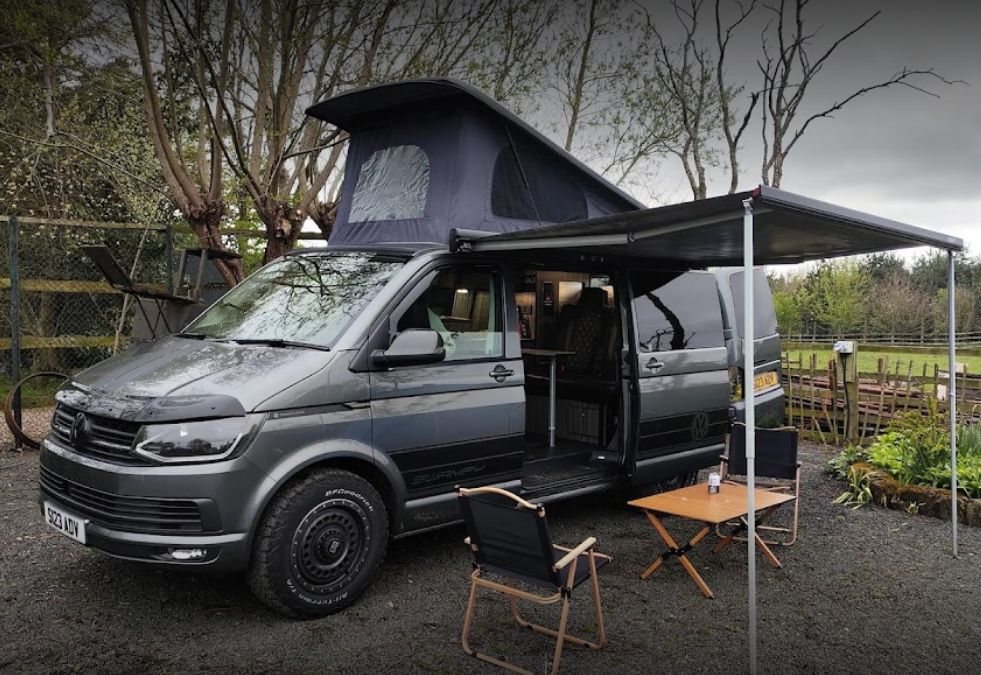 A VW T6 Campervan called Swampy and for hire in Oldham, Lancashire
