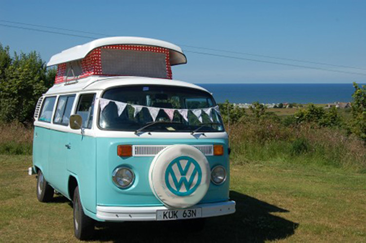 A VW T2 Classic Campervan called Penny-Lane and for hire in King's Lynn, Norfolk