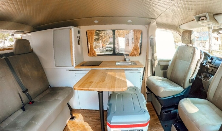 A VW T6 California Campervan called Storzic and for hire in Ljubljana, Slovenia