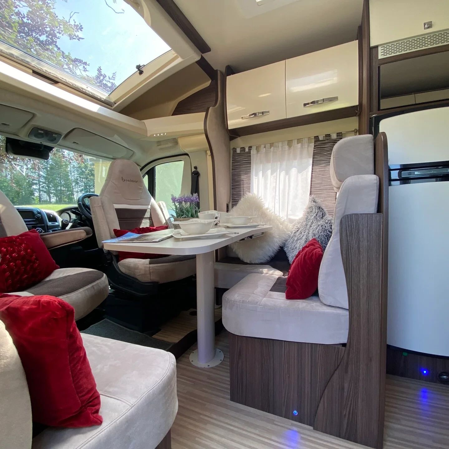 A Benimar Motorhome called Beni and Extending dining table for hire in Keith, Moray