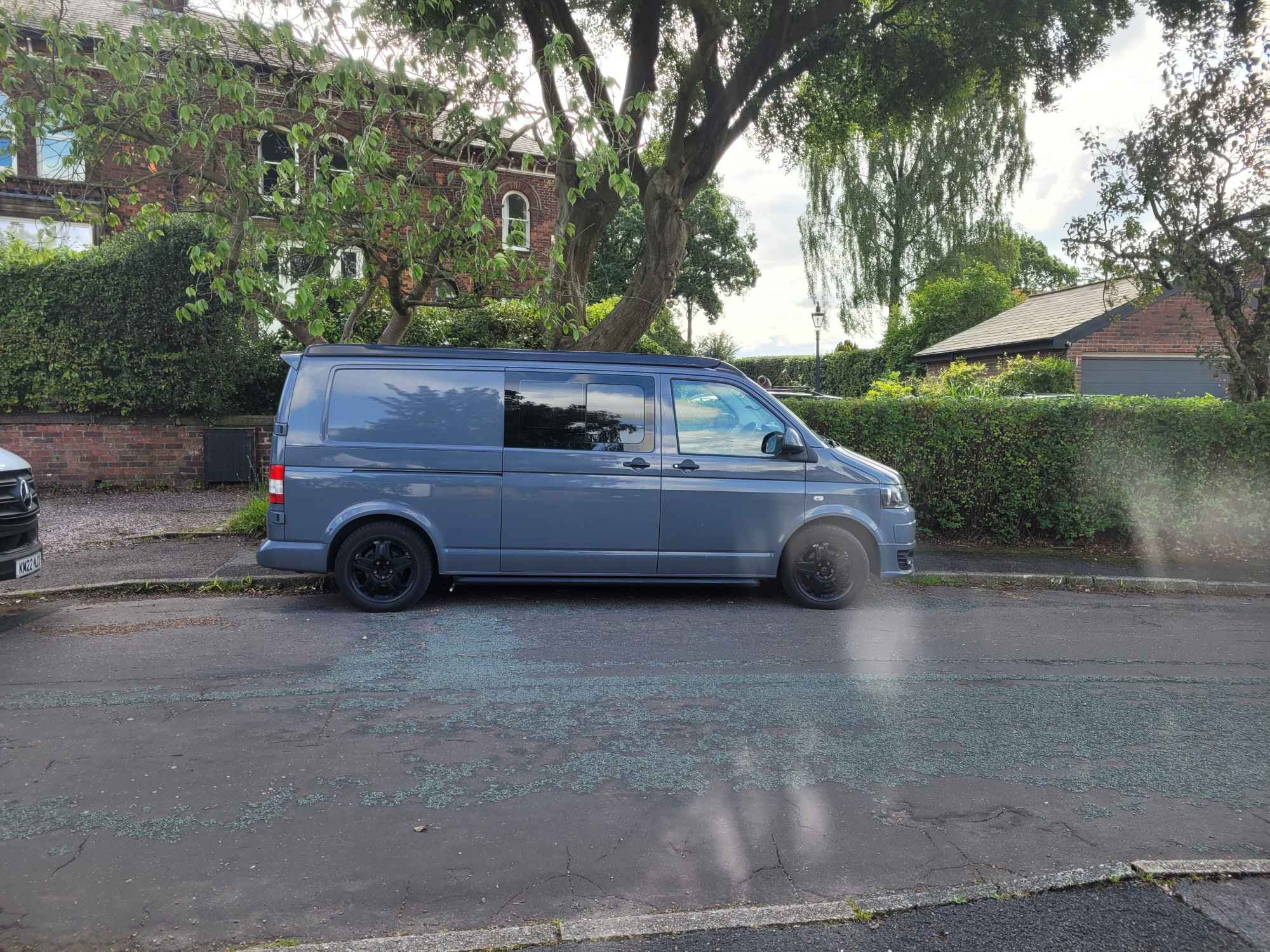 A VW T5 Campervan called Grey-Wolf and for hire in Oldham, Lancashire