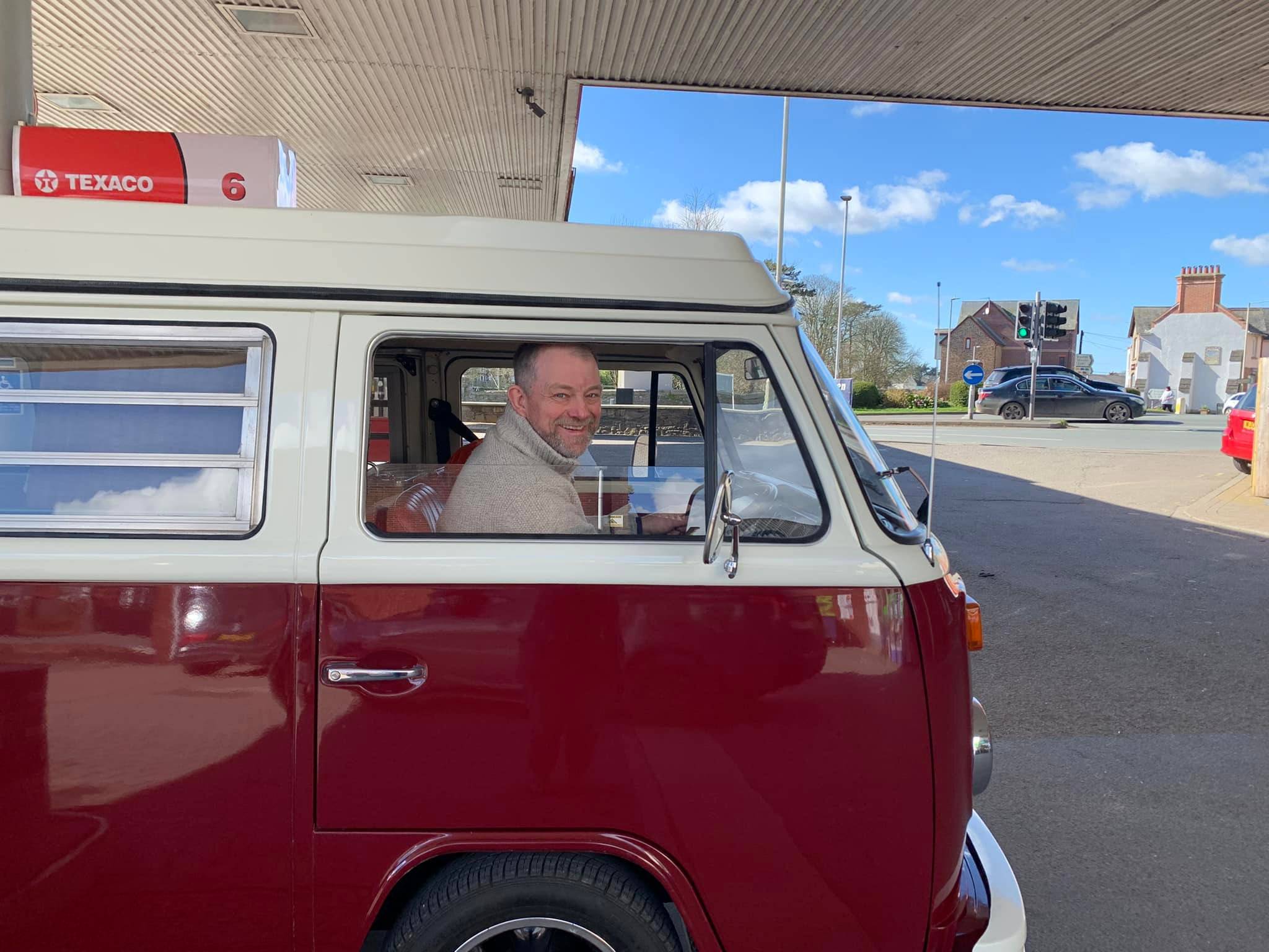 A VW T2 Classic Campervan called Alfred and for hire in Taunton, Somerset