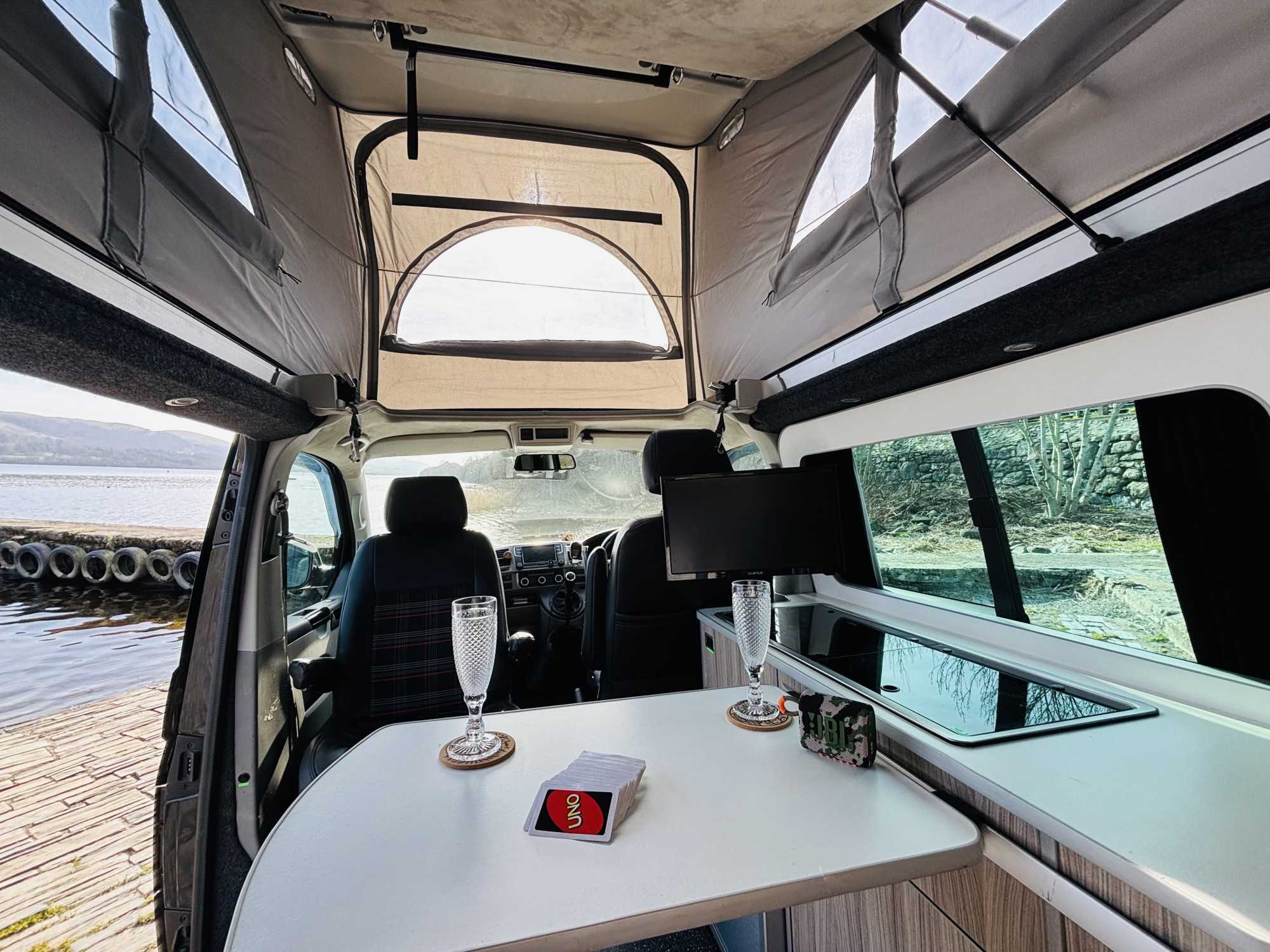 A VW T6 Campervan called JETT and for hire in Frodsham , Cheshire