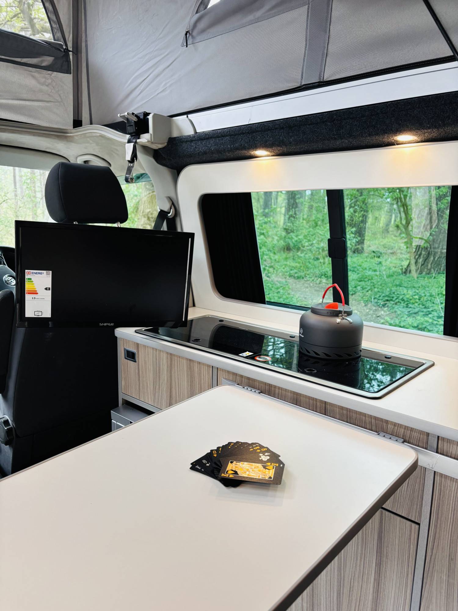 A VW T6 Campervan called JETT and for hire in Frodsham , Cheshire
