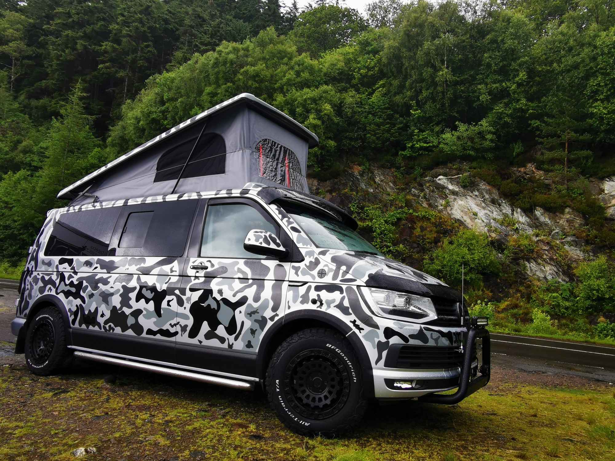 A VW T6 Campervan called Angus and for hire 