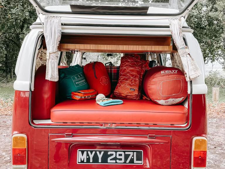 A VW T2 Classic Campervan called Alfred and for hire in Taunton, Somerset