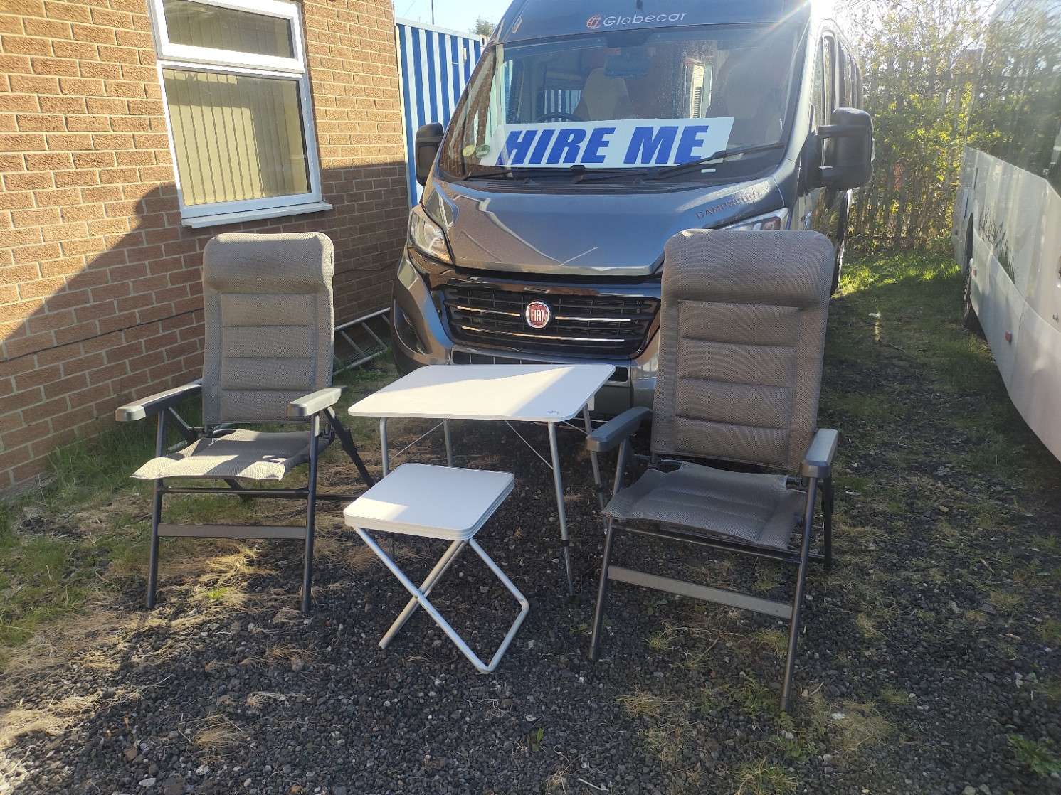 A Fiat Campervan called Davie and for hire in Morpeth, Northumberland
