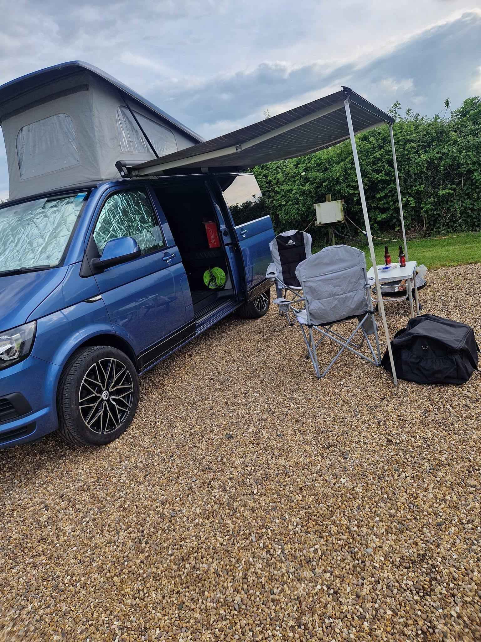 A VW T5 Campervan called Betsiebug and for hire 