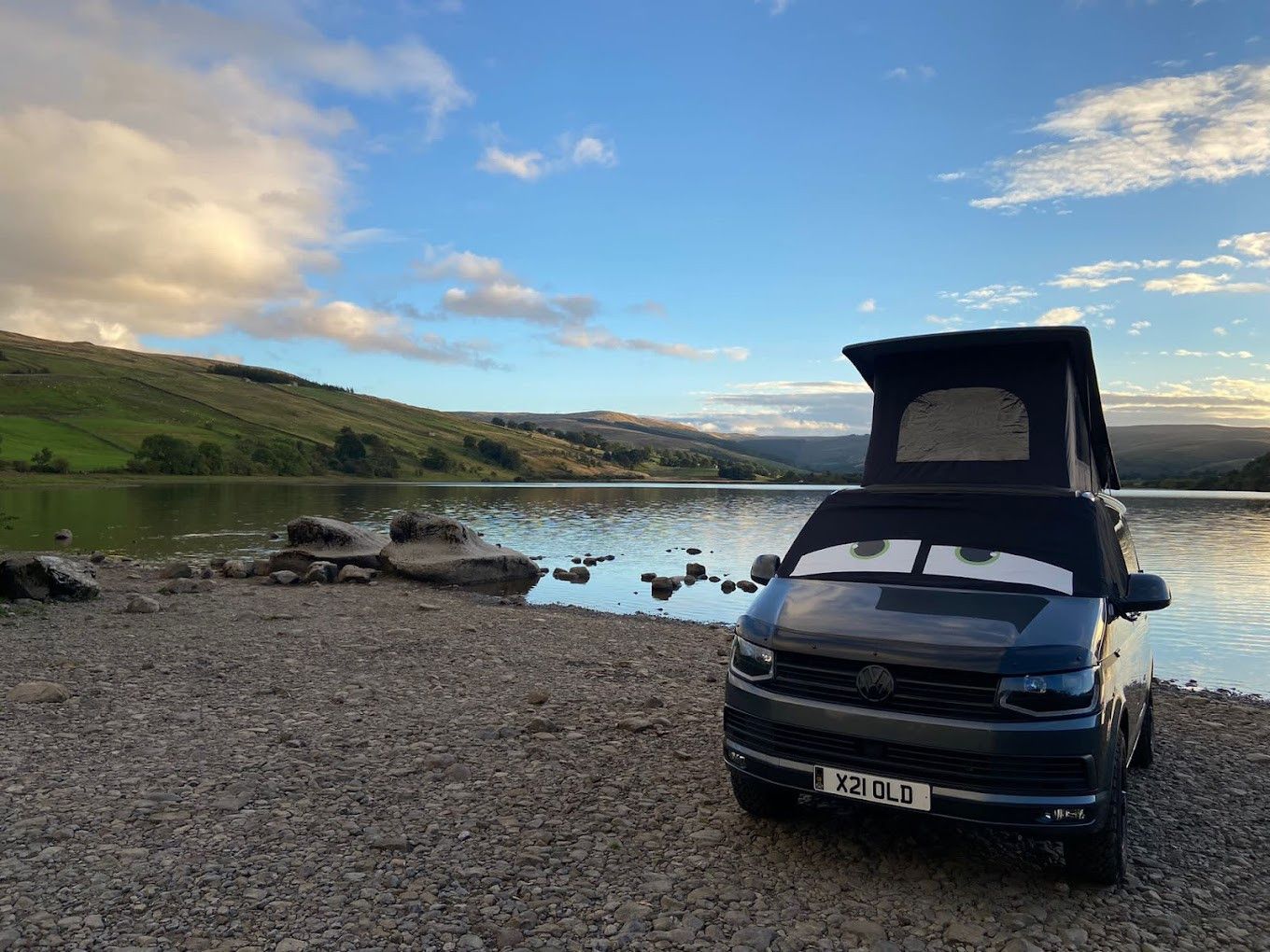 A VW T6 Campervan called Swampy and for hire in Oldham, Lancashire