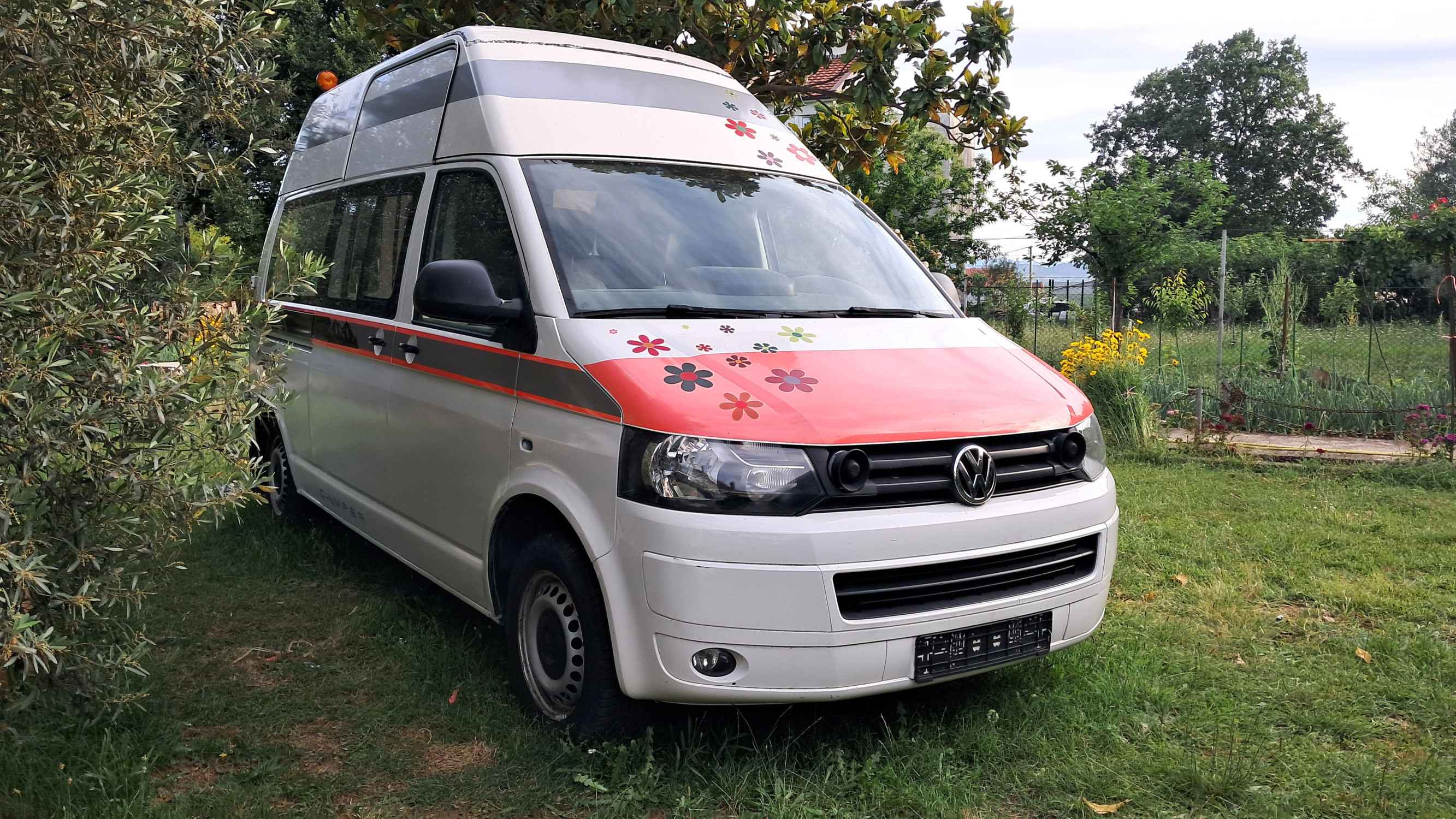 A VW T5 Campervan called Pink-Panter and for hire in Podgorica, Montenegro