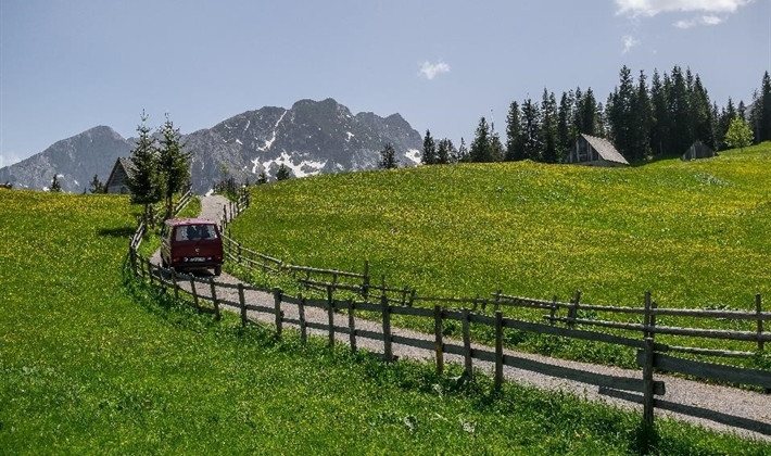 A VW T3 Campervan called Redzo and for hire in Ljubljana, Montenegro