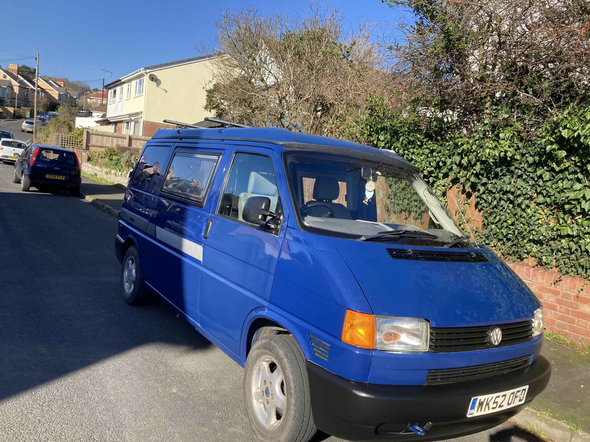 A VW T4 Campervan called Big-Blue and Back from the valet... shiny! for hire in Teignmouth, Devon