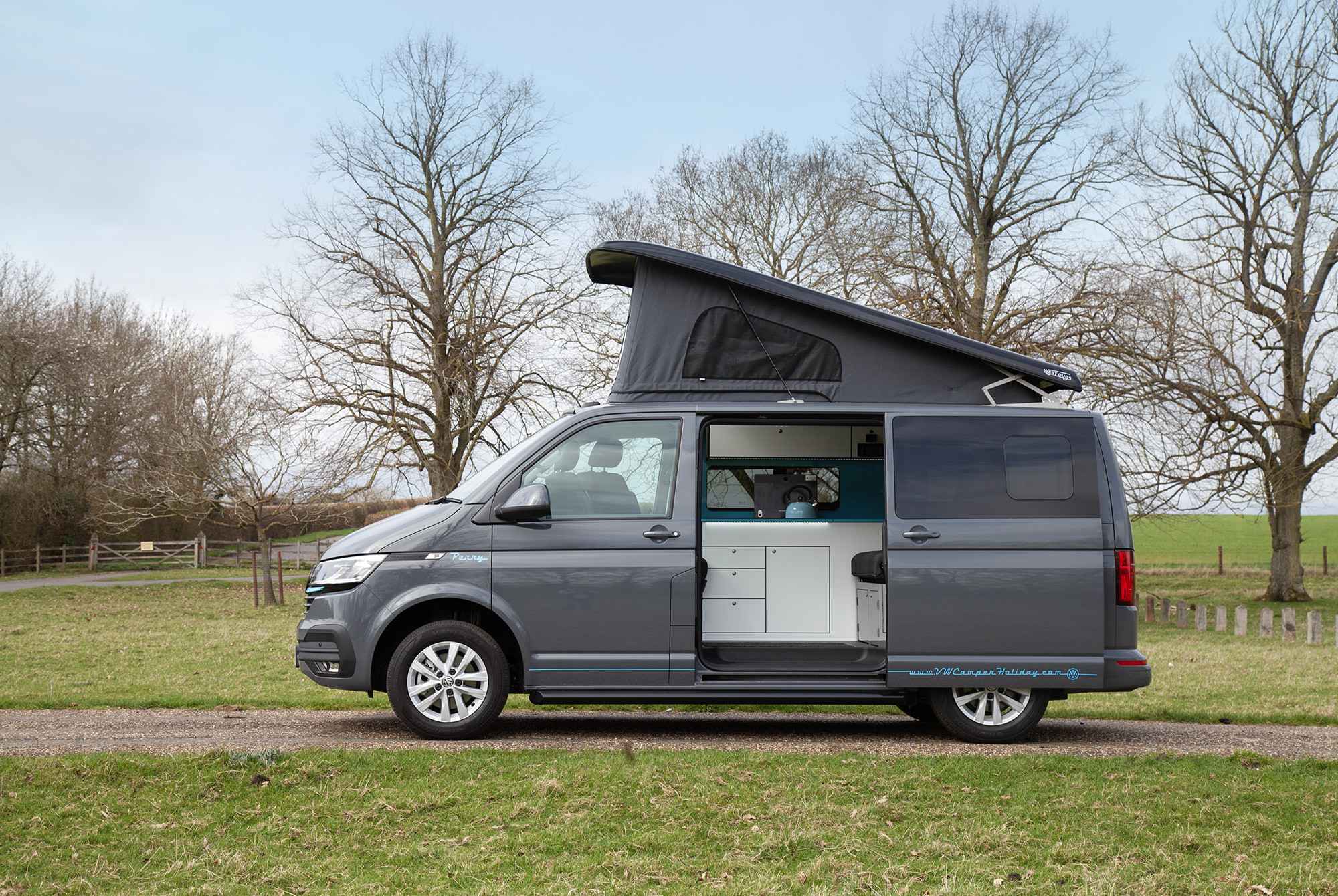 A VW T6 Campervan called Perry and for hire in Northampton, Northamptonshire