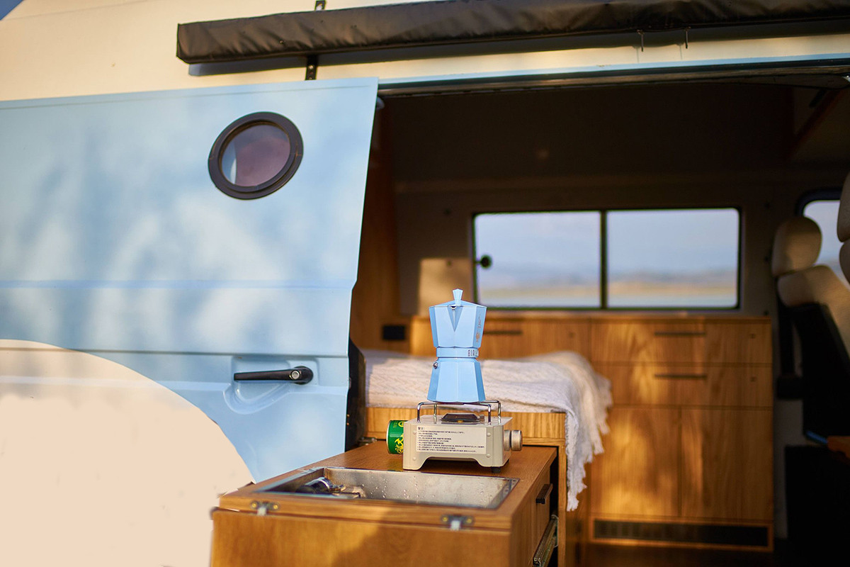A VW T3 Campervan called Lurji and for hire in Tbilisi, Georgia