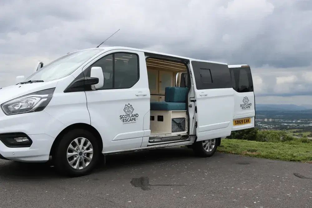 A Ford Campervan called Freddie and for hire in Renfrew, Renfrewshire