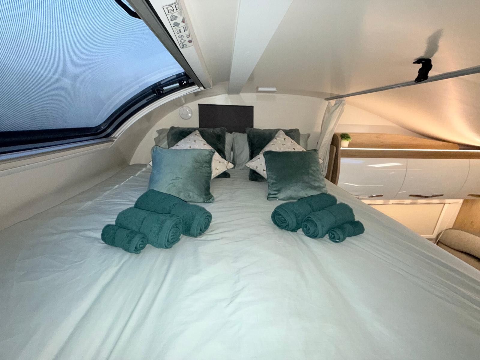 A OverCab Motorhome called Sabrina and for hire 