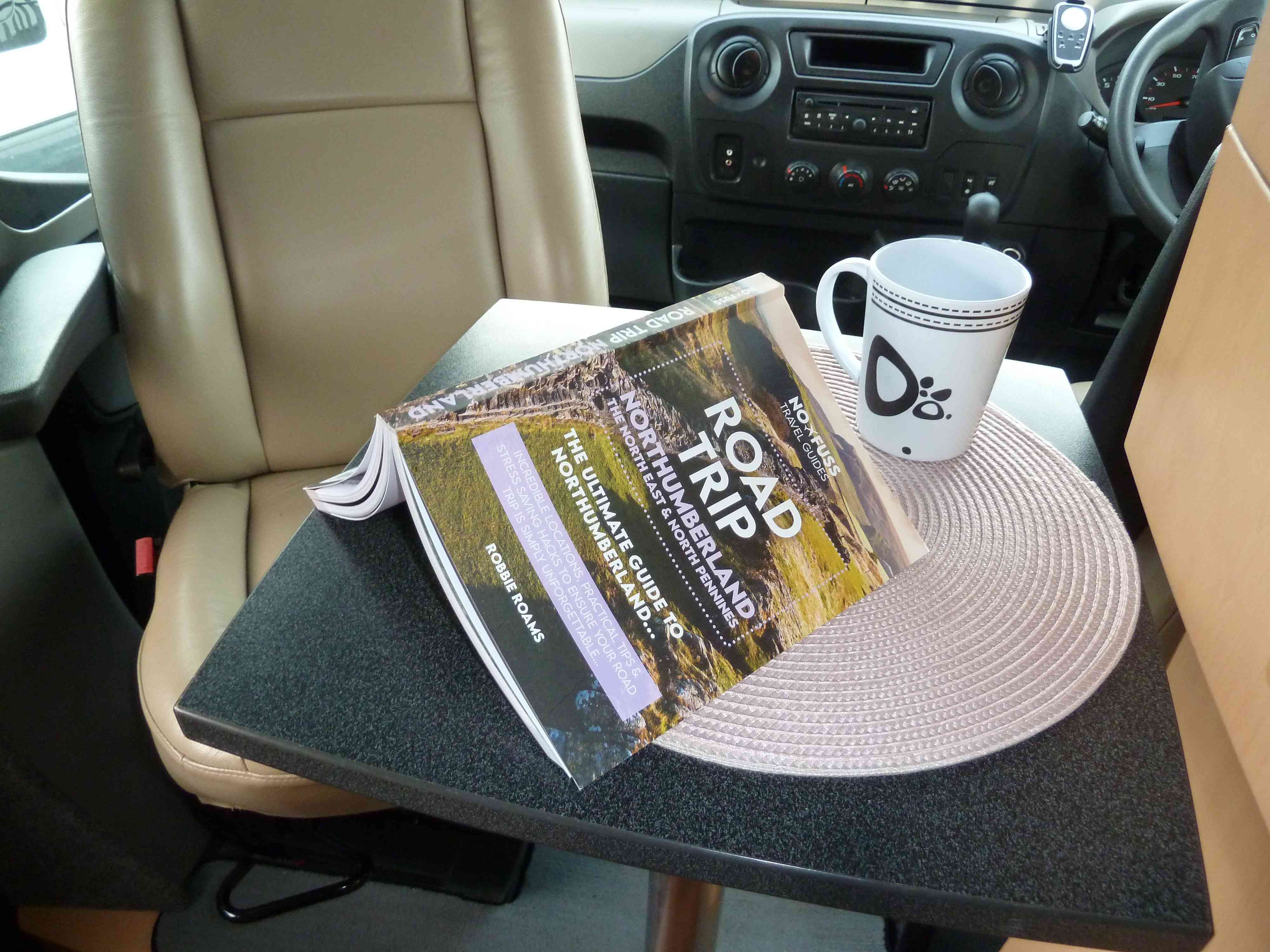 A Renault Campervan called Raquel and Passenger Swivel seat, great reading area for hire in Morpeth, Northumberland
