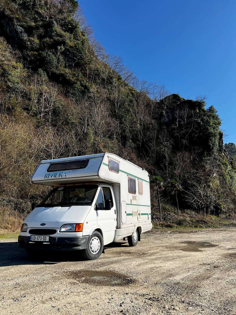 A Ford Campervan called Buddy-G and for hire in Kutaisi , Georgia