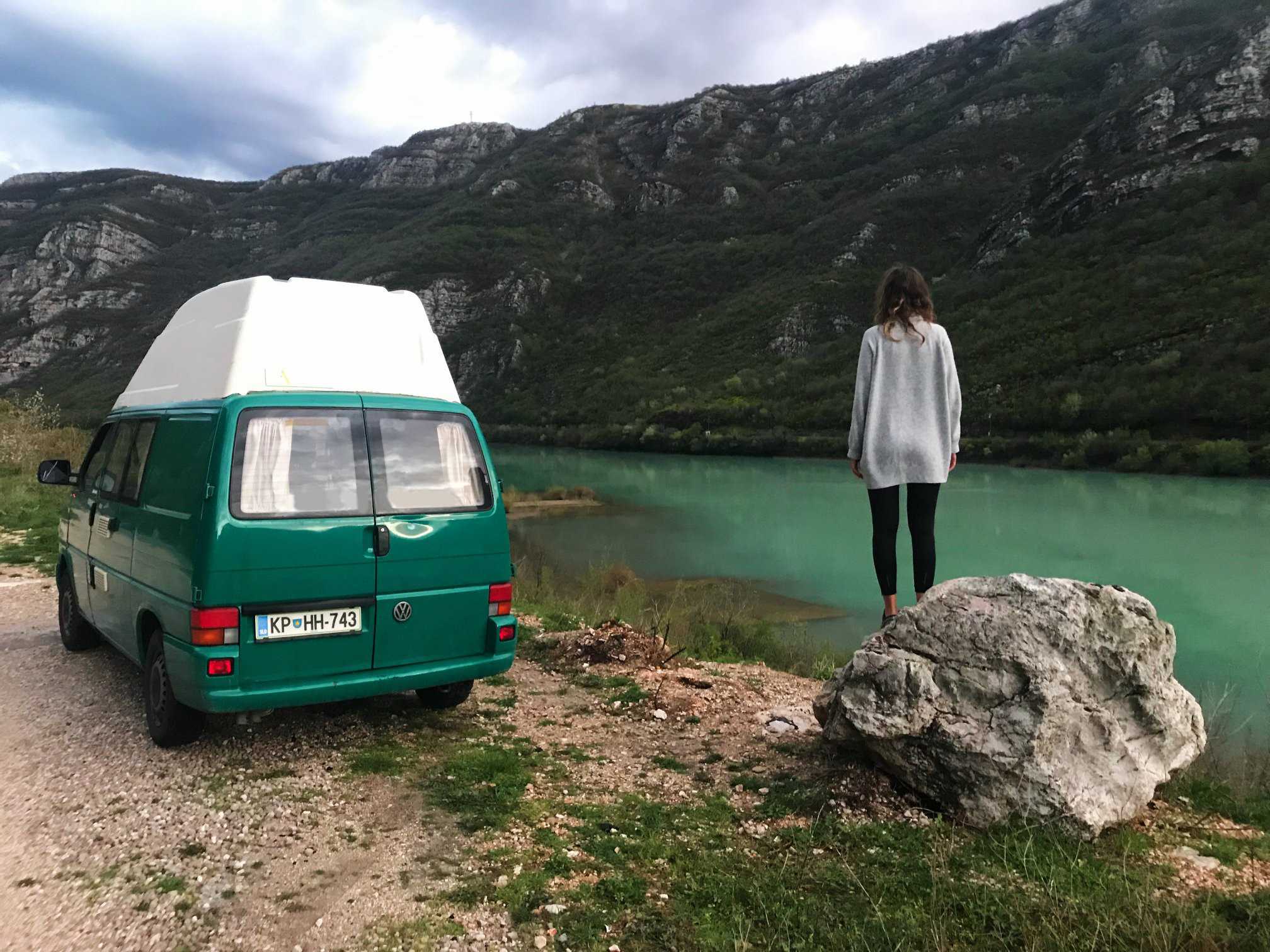 A VW T4 Campervan called Triglav and for hire in Ljubljana, Slovenia