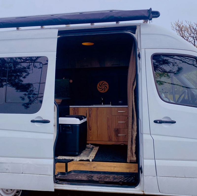 A VW T4 Campervan called Woody-Georgia and for hire in Batumi, Georgia