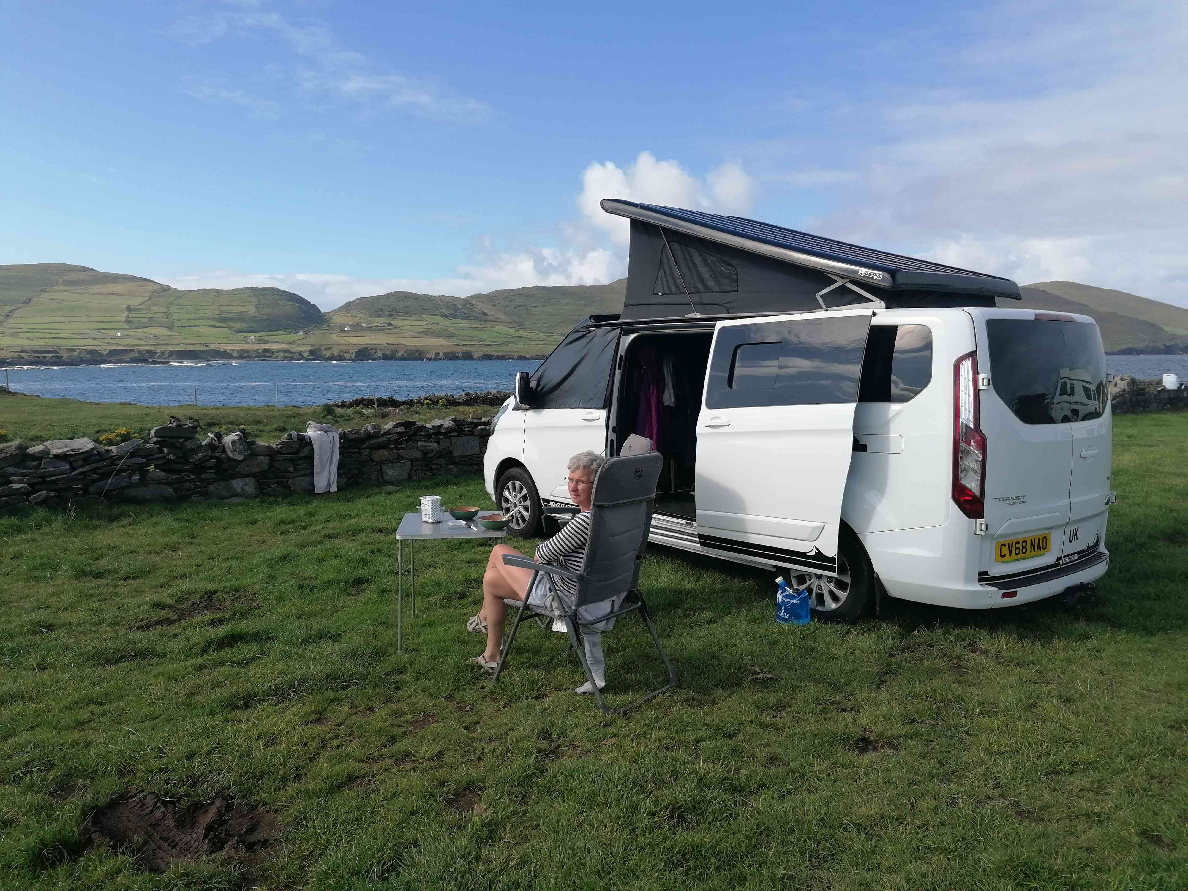 A Ford Campervan called Joyride and With a solar panel and the 200 Ah battery, you can stay off-grid and camp wild for many days. for hire in Walsall, West Midlands