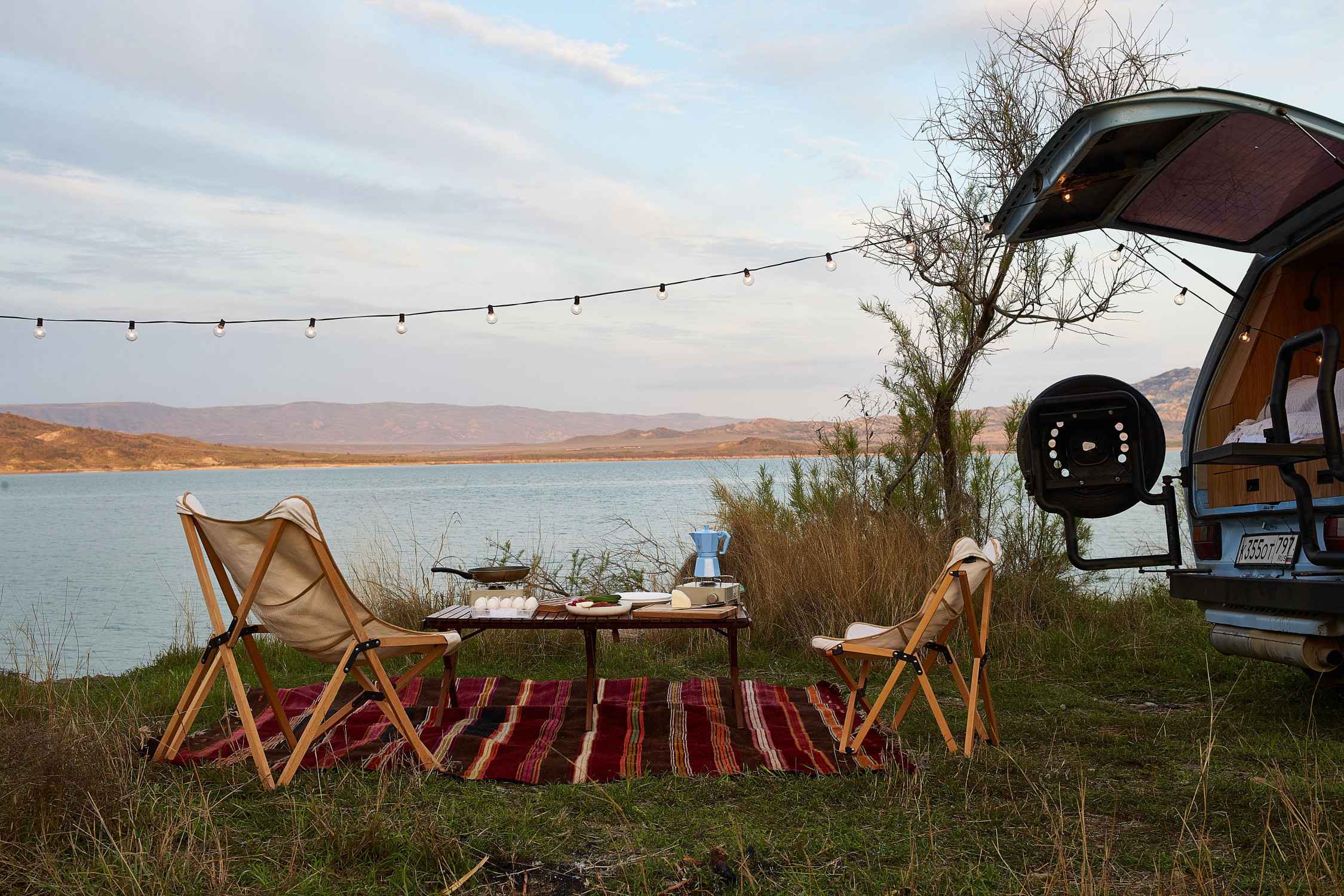 A VW T3 Campervan called Lurji and for hire in Tbilisi, Georgia