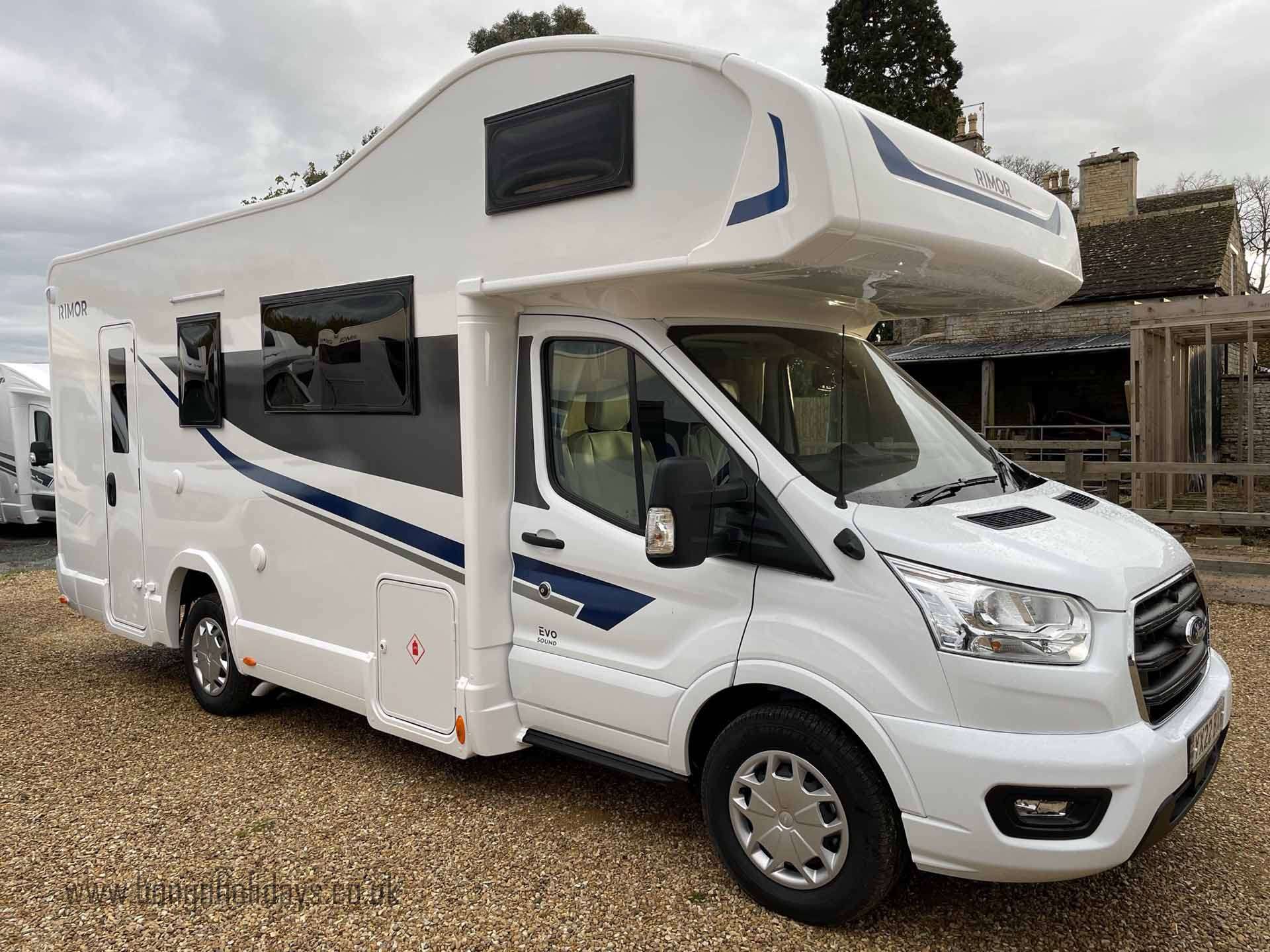 A Rimor Motorhome called EvoSoundAuto and for hire in Peterborough, Cambridgeshire