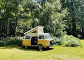 A VW T2 Classic Campervan called Ned and for hire 
