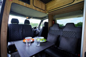 A Mercedes Sprinter Campervan called Silver-Comet and for hire in Hickstead, West Sussex