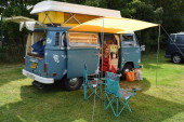 A VW T2 Classic Campervan called Miss-Blue and for hire in mansfield, Nottinghamshire