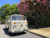 A VW T2 Classic Campervan called Bella-Wedding-Camper and Bella for hire in Warfield, Berkshire