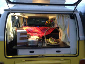 A VW T2 Classic Campervan called Daffy and for hire in Whitstable, Kent