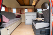 A VW T3 campervan called Red-Westfalia-Camper and for hire in Podgorica, 