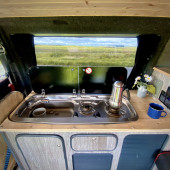 A VW T4 Campervan called Kaspar and for hire in Penrith, Cumbria