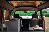 A VW T3 campervan called Red-Westfalia-Camper and for hire in Podgorica, 