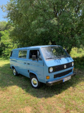 A VW T3 Campervan called Blue-Westfalia-Camper and for hire in Podgorica, Montenegro