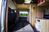 A Mercedes Sprinter Campervan called Silver-Comet and for hire in Hickstead, West Sussex