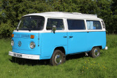 A VW T2 Classic Campervan called Vincent-Van-Gogh and for hire 