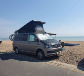 A VW T6 Campervan called Little-Lottie and for hire in Effingham, Surrey