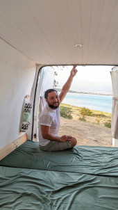 A Ford Campervan called Kostavan and for hire in Kutaisi Batumi,