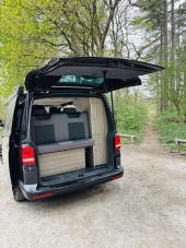 A VW T6 Campervan called JETT and for hire in Frodsham , Cheshire