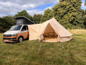 A VW T6 Campervan called T6-4Motion and Extra Hire Charges - Glawning Tent for hire
