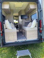 A Fiat campervan called Berti and for hire in Wedmore , Somerset