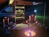 A VW T5 Campervan called Betsiebug and for hire in , Warwickshire
